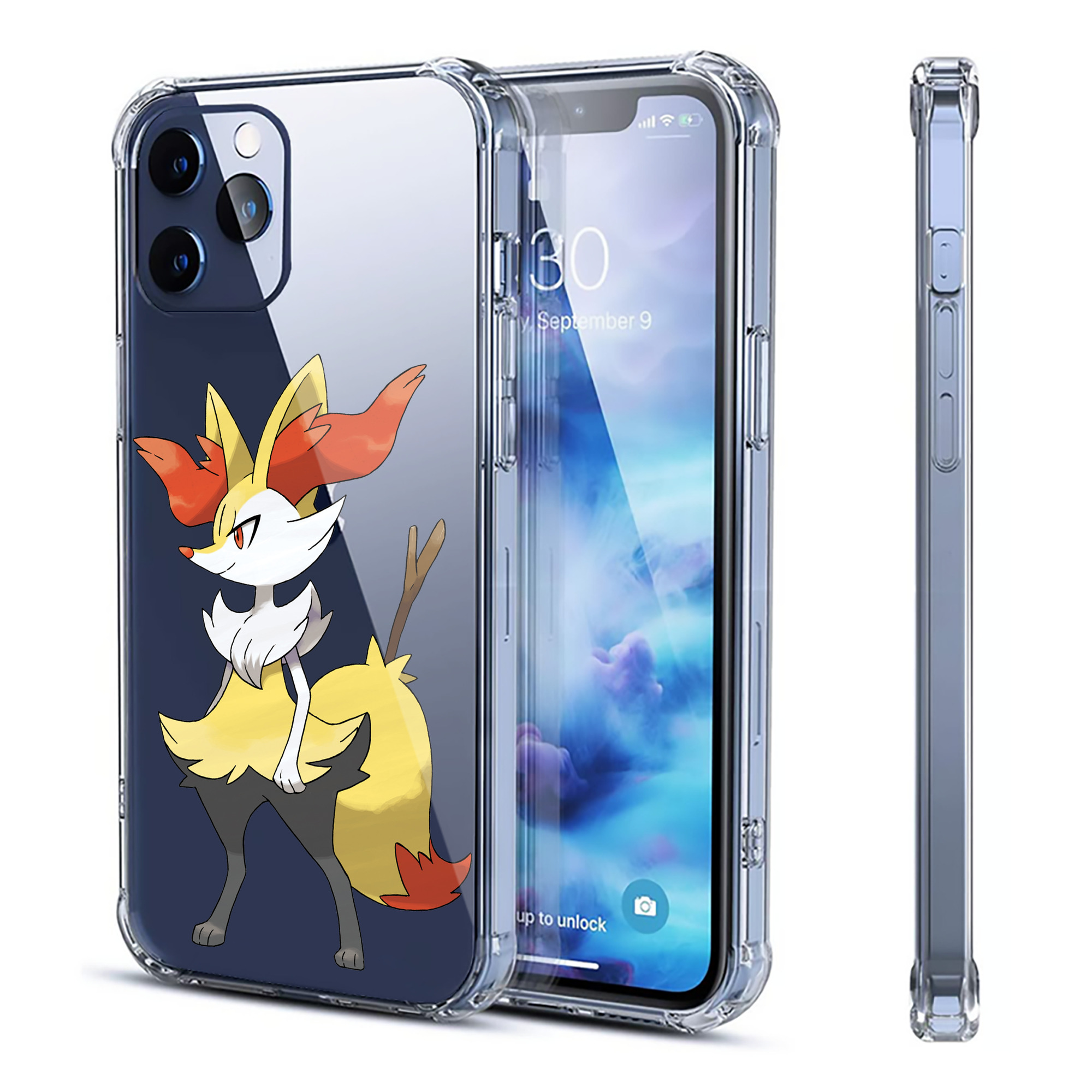 （画像用） ポケットモンスター Pokémon 【iPhone 12シリーズ対応】透明スマホケース（クリアソフトケース）